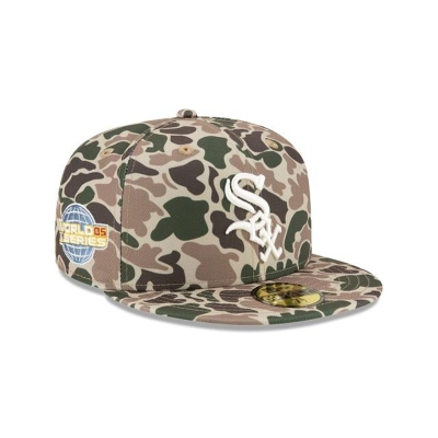 Sapca New Era Chicago White Sox MLB Duck Camo 59FIFTY Fitted - Verzi